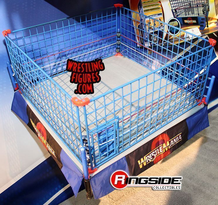 wicked cool toys wwe authentic scale steel cage match
