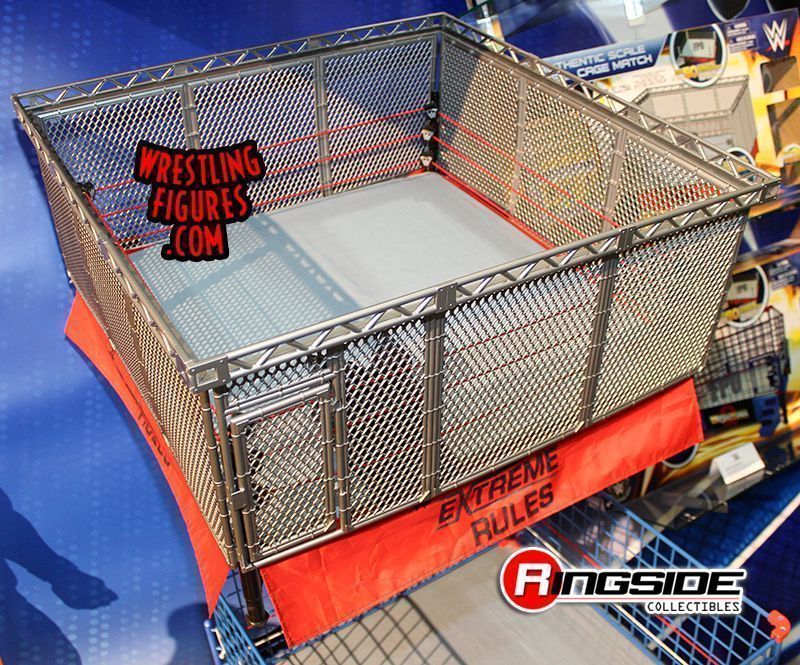 wicked cool toys wwe authentic scale steel cage match