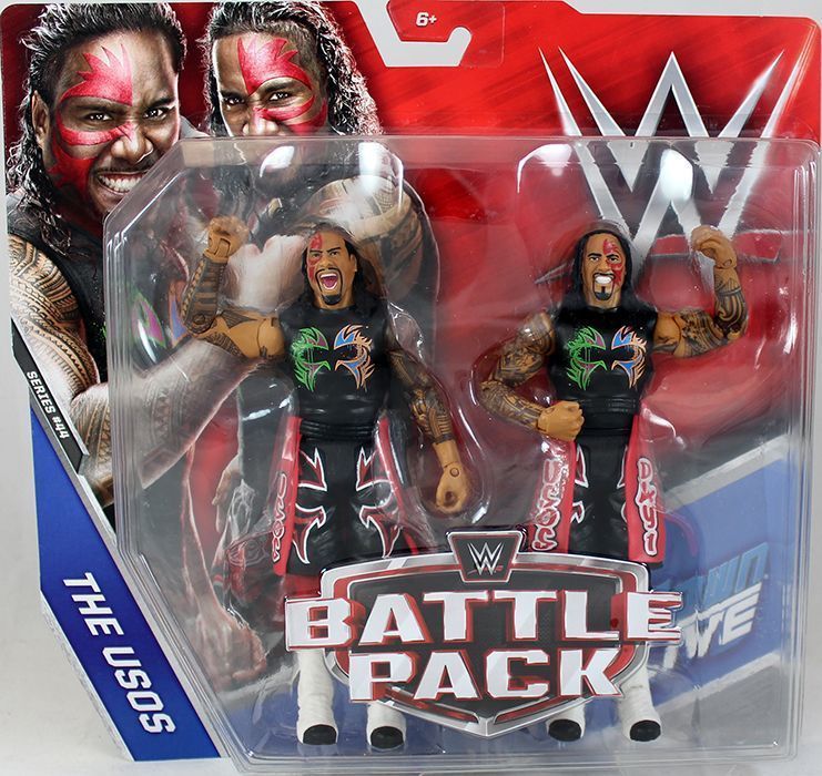 The Usos (Jimmy & Jey) - WWE Battle Packs 44 Mattel Toy Action Figures