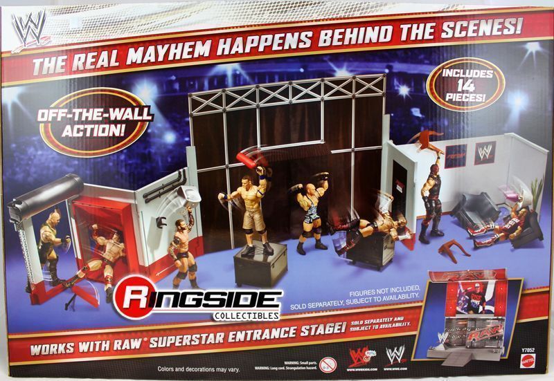 WWE BACKSTAGE BRAWL PLAYSET WWE MATTEL TOY WRESTLING ACTION FIGURE