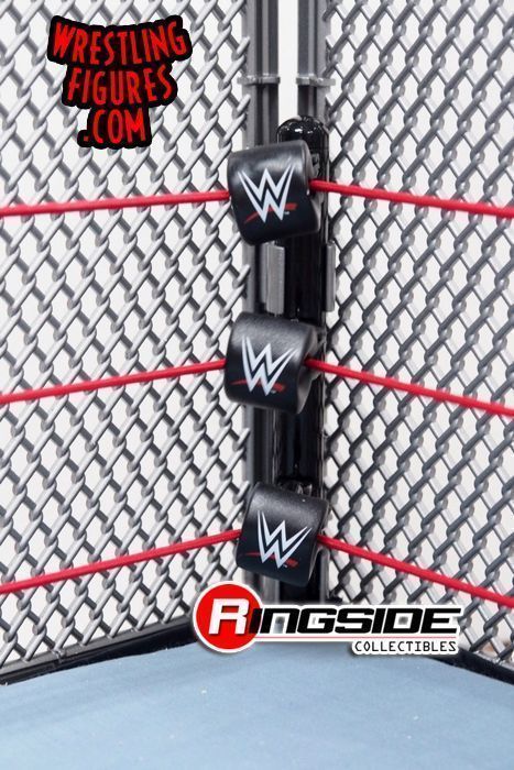 wicked cool toys wwe authentic scale steel cage match