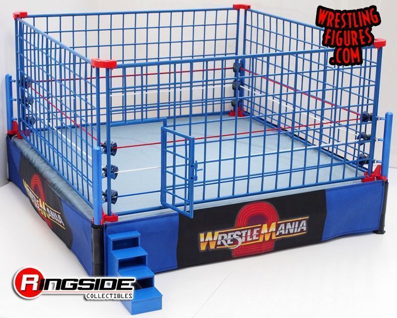wicked cool toys wwe authentic scale steel cage match