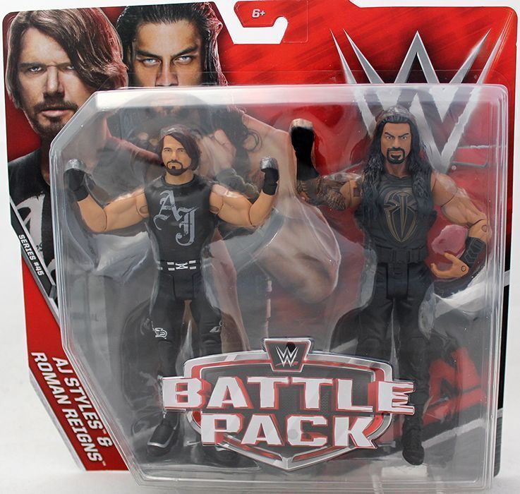 AJ Styles & Roman Reigns - WWE Battle Packs 45 Mattel Toy Action Figures